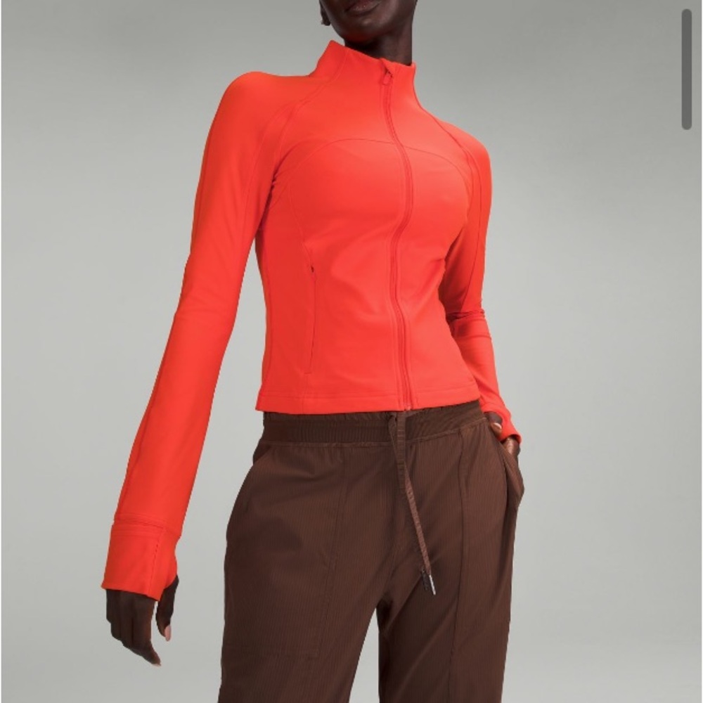 Lululemon Orange Define Cropped Jacket